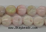 COP07 15.5 inches 13mm flat round natural pink opal beads wholesale