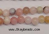 COP1001 15.5 inches 4mm round natural pink opal gemstone beads