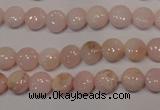 COP1011 15.5 inches 8mm flat round natural pink opal gemstone beads