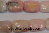 COP1034 15.5 inches 13*18mm rectangle natural pink opal gemstone beads