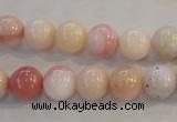 COP1062 15.5 inches 10mm round natural pink opal gemstone beads