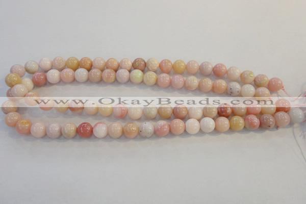 COP1062 15.5 inches 10mm round natural pink opal gemstone beads