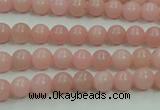 COP1211 15.5 inches 6mm round Chinese pink opal gemstone beads