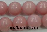 COP1216 15.5 inches 16mm round Chinese pink opal gemstone beads