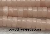 COP1232 15.5 inches 2*4mm heishi Chinese pink opal beads