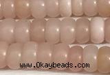 COP1237 15.5 inches 3.5*6mm rondelle Chinese pink opal beads