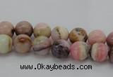 COP1251 15.5 inches 6mm round natural pink opal gemstone beads