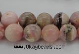 COP1254 15.5 inches 12mm round natural pink opal gemstone beads