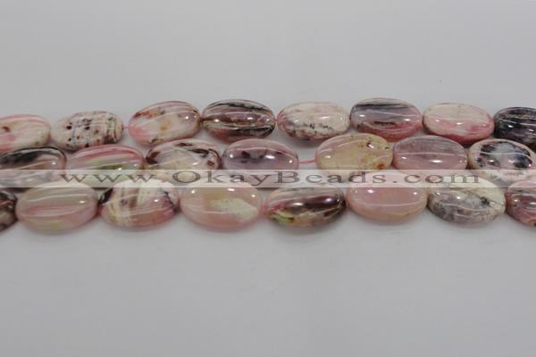 COP1278 15.5 inches 20*30mm oval natural pink opal gemstone beads