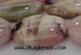 COP1280 15.5 inches 30*40mm oval natural pink opal gemstone beads