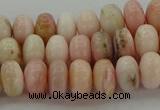 COP1286 15.5 inches 4*6mm rondelle natural pink opal beads