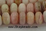 COP1288 15.5 inches 6*10mm rondelle natural pink opal beads