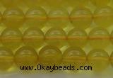 COP1302 15.5 inches 8mm round natural yellow opal gemstone beads