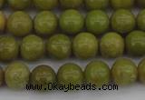 COP1401 15.5 inches 6mm round yellow opal gemstone beads