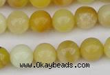 COP1427 15.5 inches 8mm round yellow opal beads wholesale