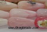 COP1490 15.5 inches 8*20mm teardrop natural pink opal beads