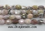 COP1495 12*16mm - 13*18mm faceted octagonal natural pink opal beads