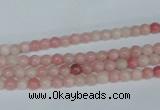 COP150 15.5 inches 4mm round pink opal gemstone beads wholesale