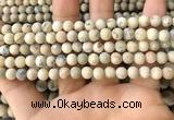 COP1560 15.5 inches 4mm round matte African opal beads