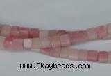 COP157 15.5 inches 4*4mm cube pink opal gemstone beads wholesale