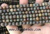 COP1578 15.5 inches 4mm round Australia brown green opal beads