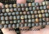 COP1579 15.5 inches 6mm round Australia brown green opal beads