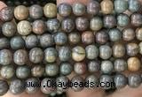 COP1582 15.5 inches 12mm round Australia brown green opal beads