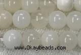 COP1588 15.5 inches 6mm round white opal gemstone beads