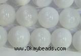 COP1616 15.5 inches 8mm round white opal gemstone beads