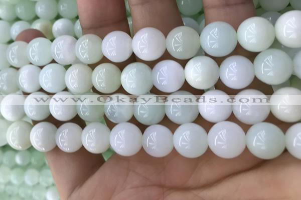 COP1637 15.5 inches 10mm round natural green opal beads