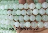 COP1638 15.5 inches 12mm round natural green opal beads