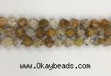 COP1678 15.5 inches 12mm faceted nuggets yellow opal gemstone beads