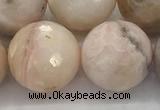 COP1717 15.5 inches 18mm faceted round natural pink opal beads