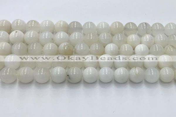 COP1732 15.5 inches 10mm round white opal beads wholesale