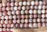 COP1749 15.5 inches 8mm round natural pink opal beads wholesale