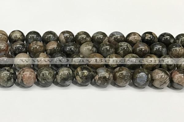 COP1804 15.5 inches 12mm round grey opal beads wholesale