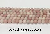 COP1822 15.5 inches 8mm round Chinese pink opal gemstone beads wholesale