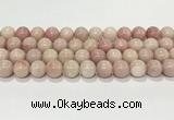 COP1824 15.5 inches 12mm round Chinese pink opal gemstone beads wholesale