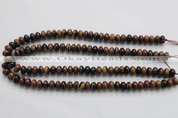 COP201 15.5 inches 6*10mm rondelle natural brown opal gemstone beads