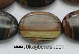 COP217 15.5 inches 22*30mm oval natural brown opal gemstone beads