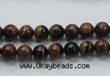 COP220 15.5 inches 8mm round natural brown opal gemstone beads