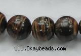 COP224 15.5 inches 16mm round natural brown opal gemstone beads