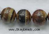 COP225 15.5 inches 18mm round natural brown opal gemstone beads