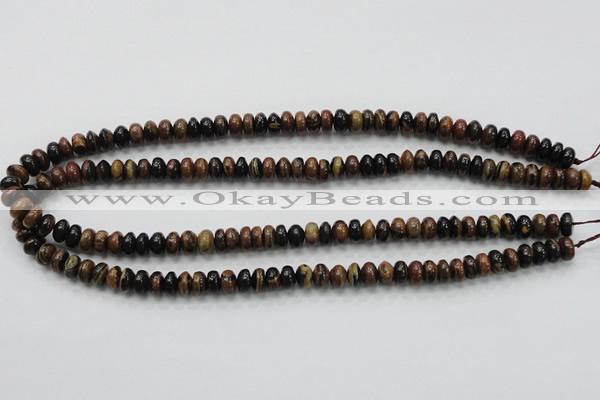 COP226 15.5 inches 5*8mm rondelle natural brown opal gemstone beads