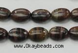 COP231 15.5 inches 10*14mm oval natural brown opal gemstone beads