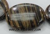 COP235 15.5 inches 30*40mm oval natural brown opal gemstone beads