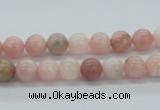 COP24 7mm smooth round natural pink opal beads Wholesale