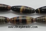 COP242 15.5 inches 10*30mm rice natural brown opal gemstone beads