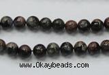 COP282 15.5 inches 6mm round natural grey opal gemstone beads