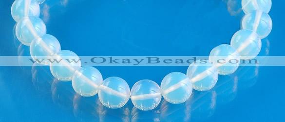 COP31 round shape 14mm translucent opal gemstone beads Wholesale